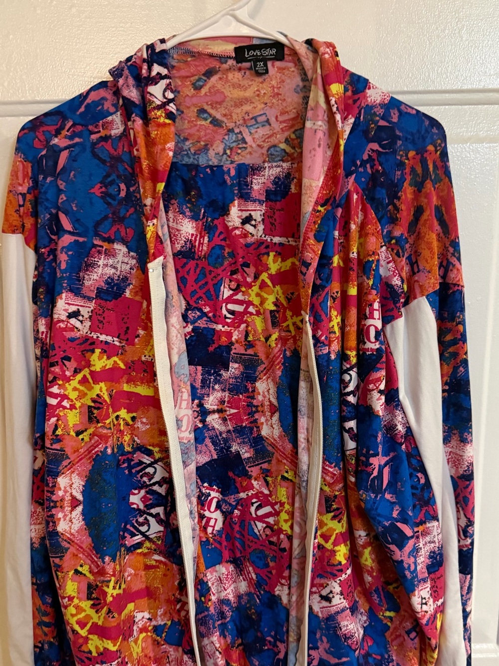 Love Star 2X Vibrant Multicolor Abstract track suit - Picture 2 of 2